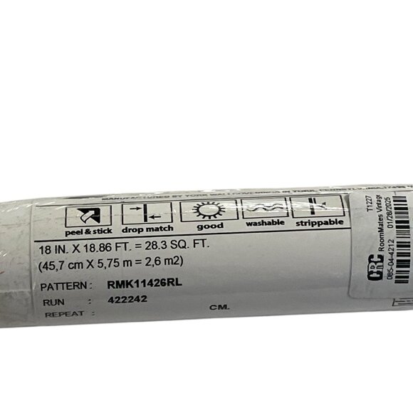 RoomMates Peel Stick Wallpaper Vintage Floral Botanical Vinyl Accent Wall 28.3 F - Picture 12 of 14